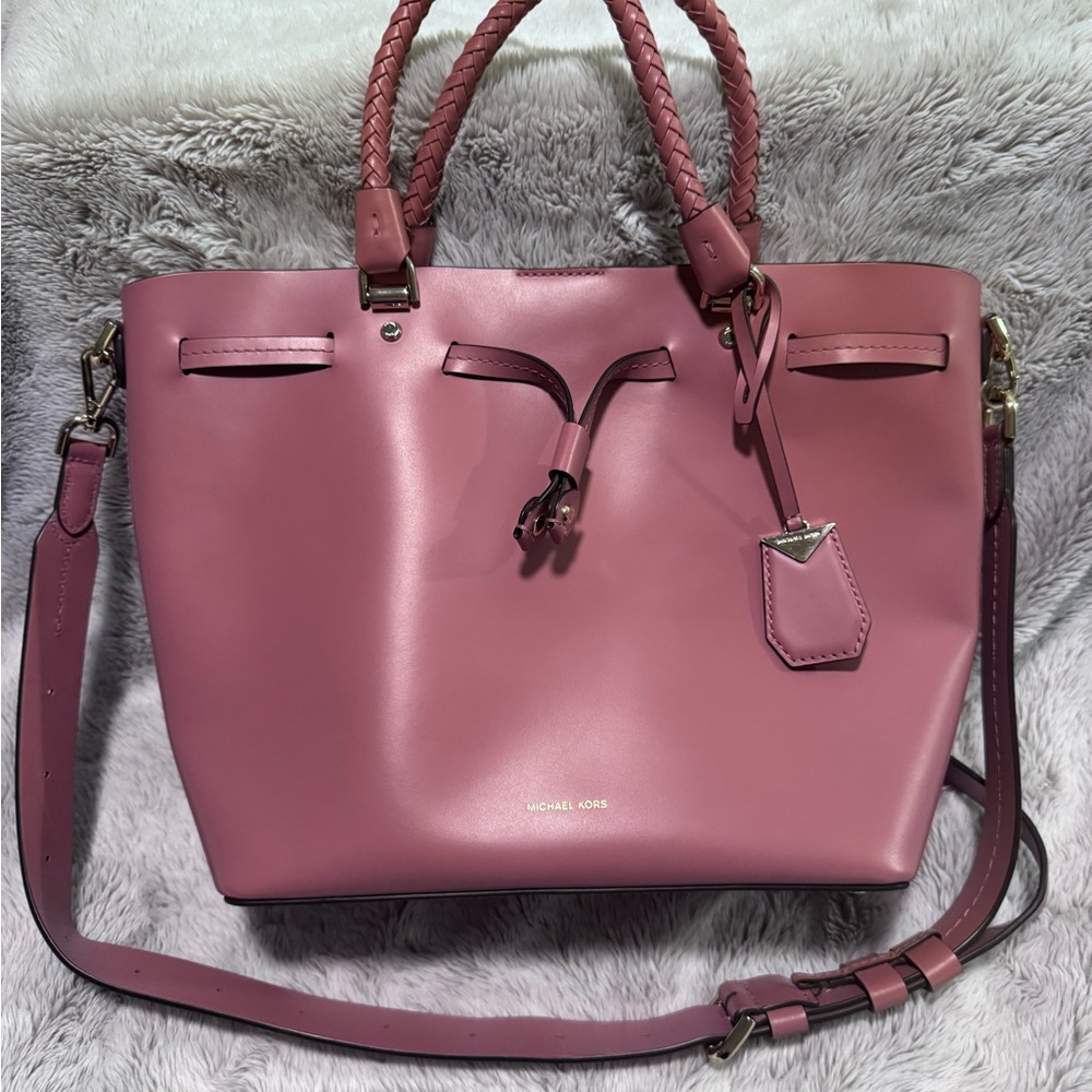 Michael Kors Blakely Pink Leather Tote Bag